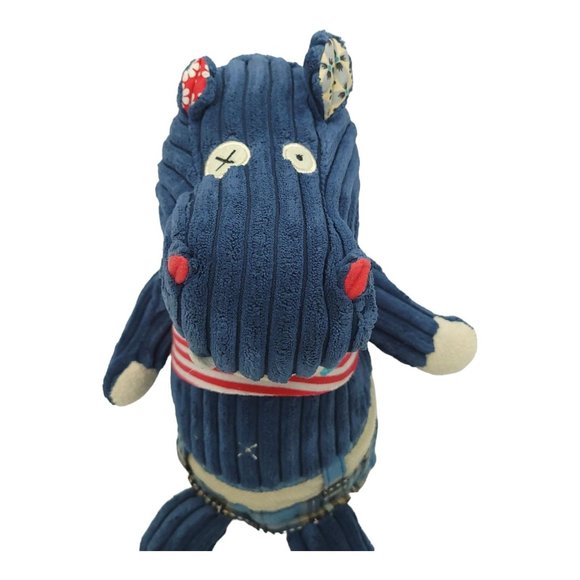Les Deglingos Original Hippipos The Hippo 11" Plush Stuffed Animal Toy Blue - Picture 5 of 12